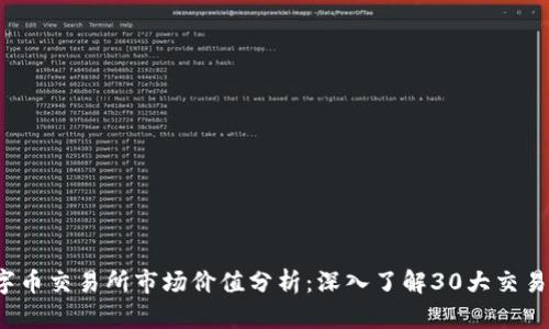 2023年虚拟数字币交易所市场价值分析：深入了解30大交易所的市值与潜力
