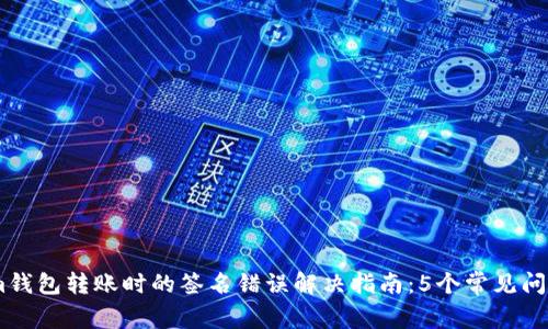 biatiTokenim钱包转账时的签名错误解决指南：5个常见问题与解决方案