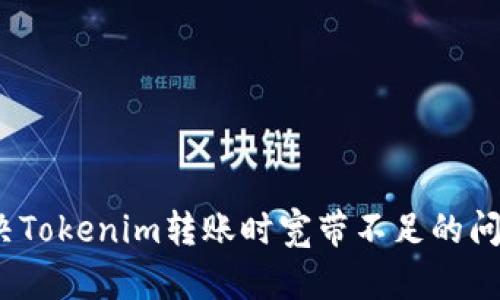 2023年如何解决Tokenim转账时宽带不足的问题：5个实用技巧