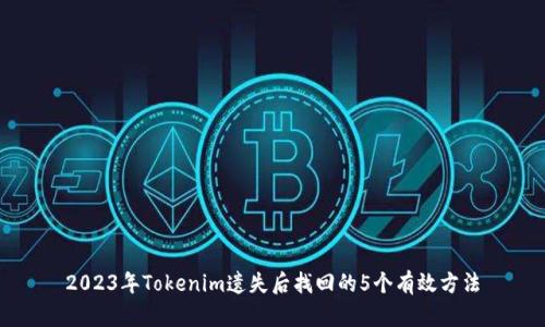 2023年Tokenim遗失后找回的5个有效方法