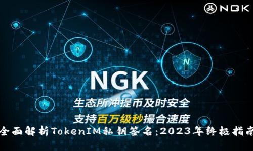 全面解析TokenIM私钥签名：2023年终极指南